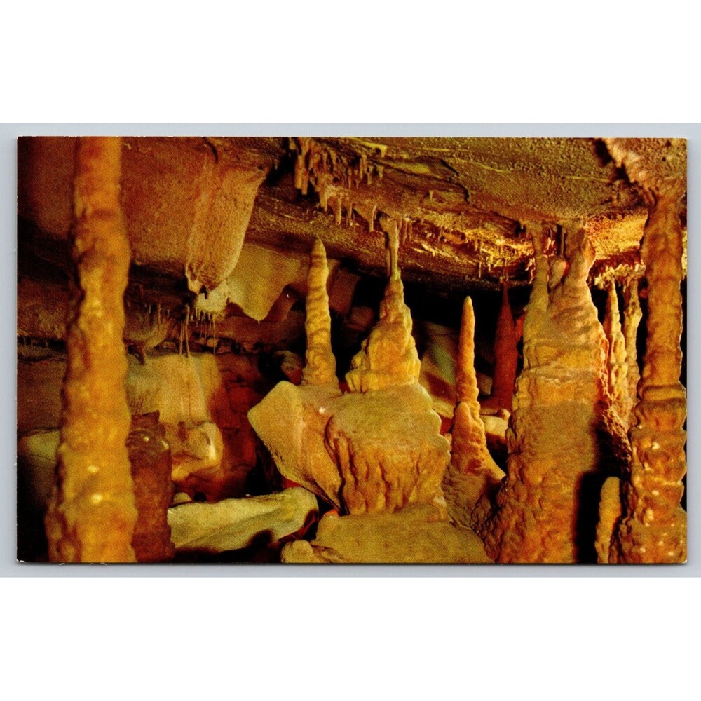 Vintage Postcard Mammoth Cave National Park Kentucky Onyx Colonnade 1967 Unused